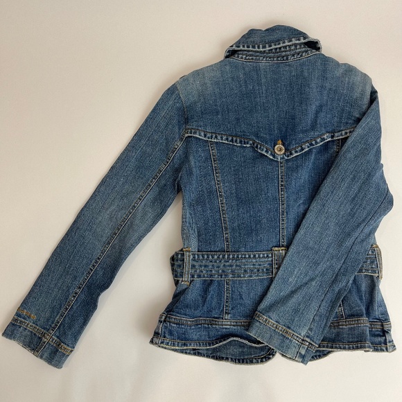 DKNY Jeans Denim Jacket with Belt - Picture 7 of 8